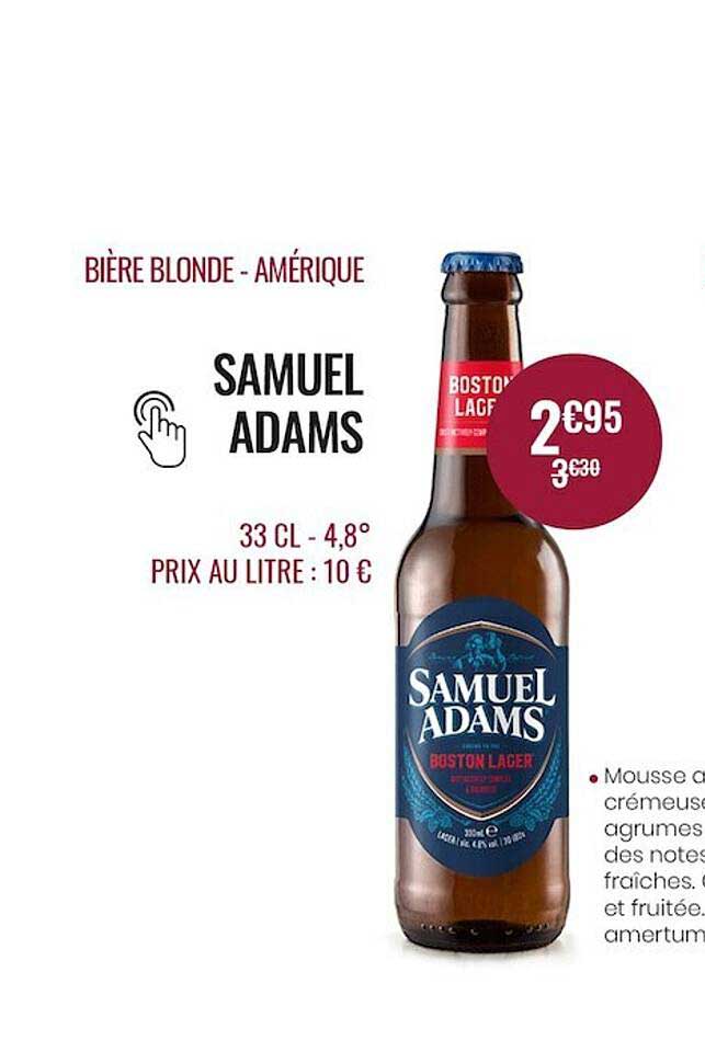bière blonde - amérique samuel adams