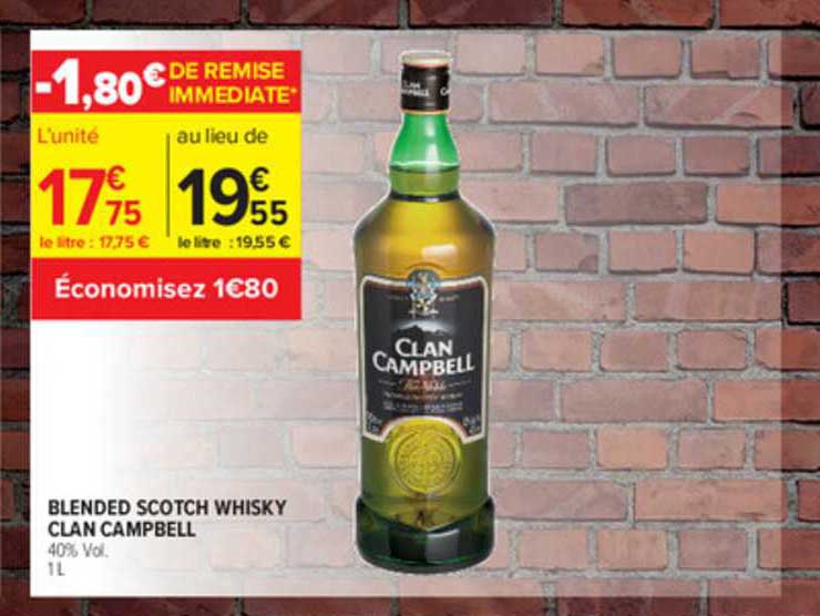 blended scotch whisky clan campbell