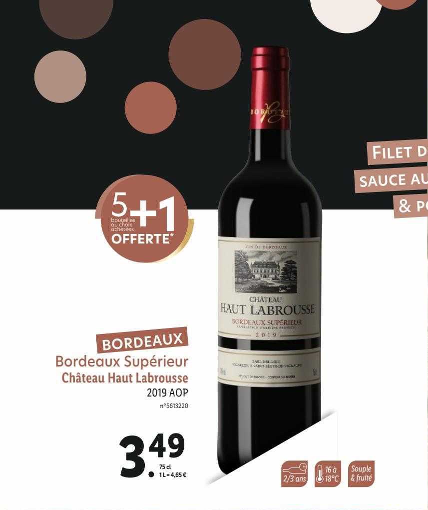 bordeaux supérieur château haut labrousse 2019 aop