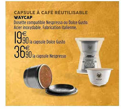 Capsules à Café Réutilisable Waycap