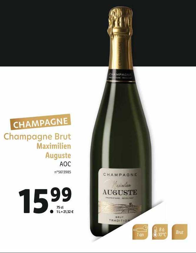 champagne brut maximilien auguste aoc