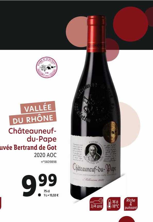 châteauneuf-du-pape cuvée bertrand de got 2020 aoc