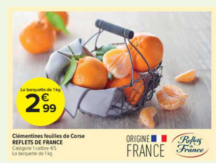 Clémentines Feuilles De Corse Reflets De France