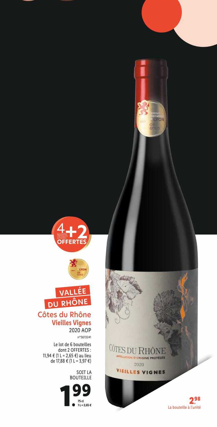 côtes du rhône vieilles vignes 2020 aop