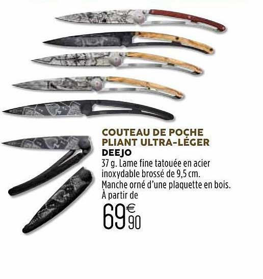 Couteau De Poche Pliant Ultra-léger Deejo