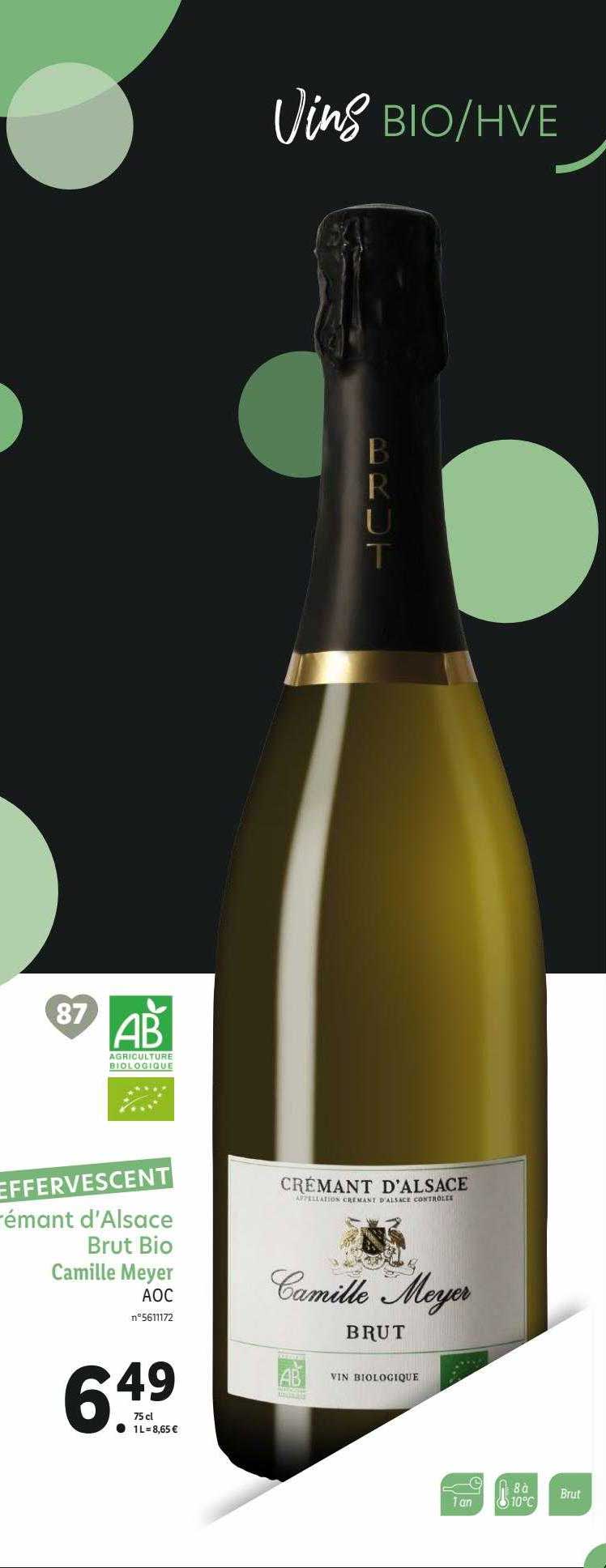 crémant d'alsace brut bio camille mayer aoc