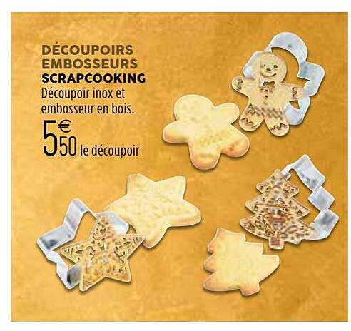 découpoirs embosseurs scrapcooking