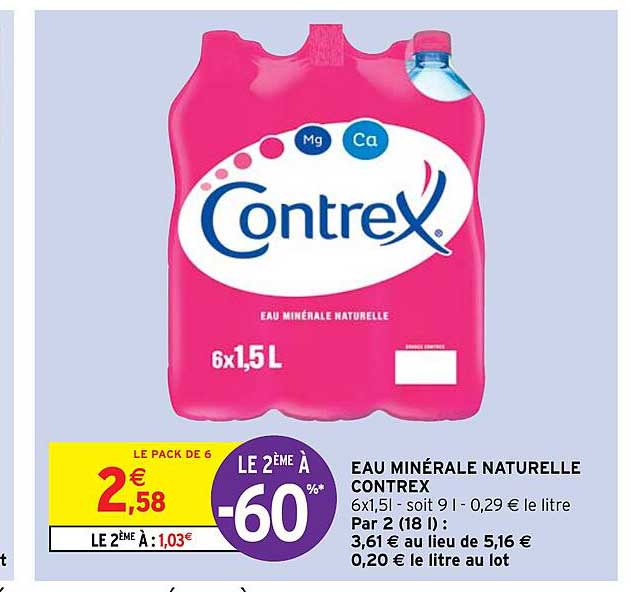 Eau Minérale Naturelle Contrex