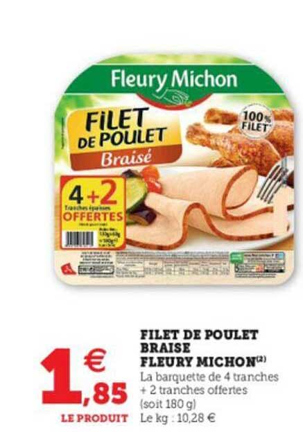 filet de poulet braise fleury michon