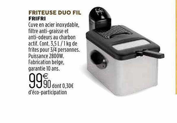 Friteuse Duo Fil Frifri