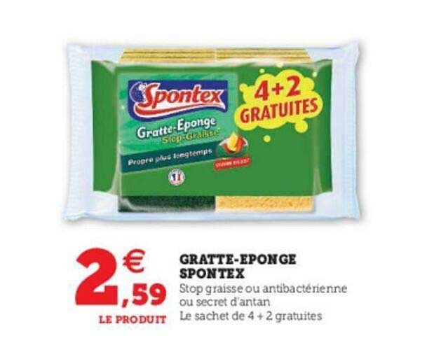 gratte-éponge spontex