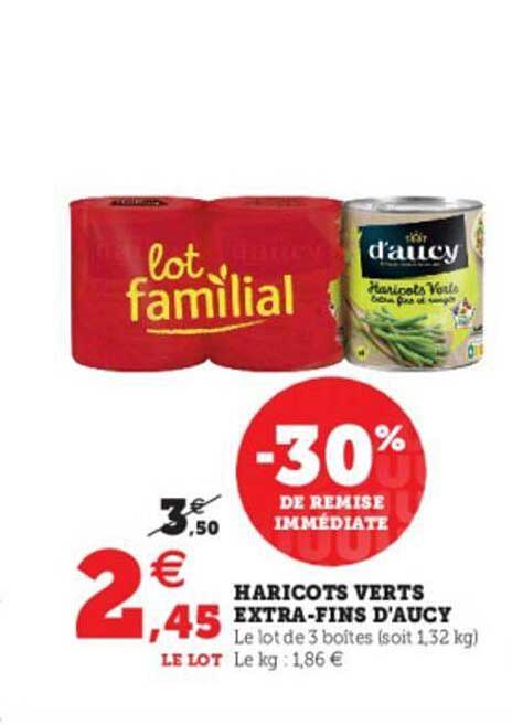 haricots verts extra-fins d'aucy