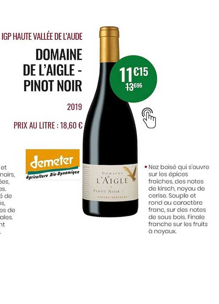 igp haute vallée de l'aigle - pinot noir 2019