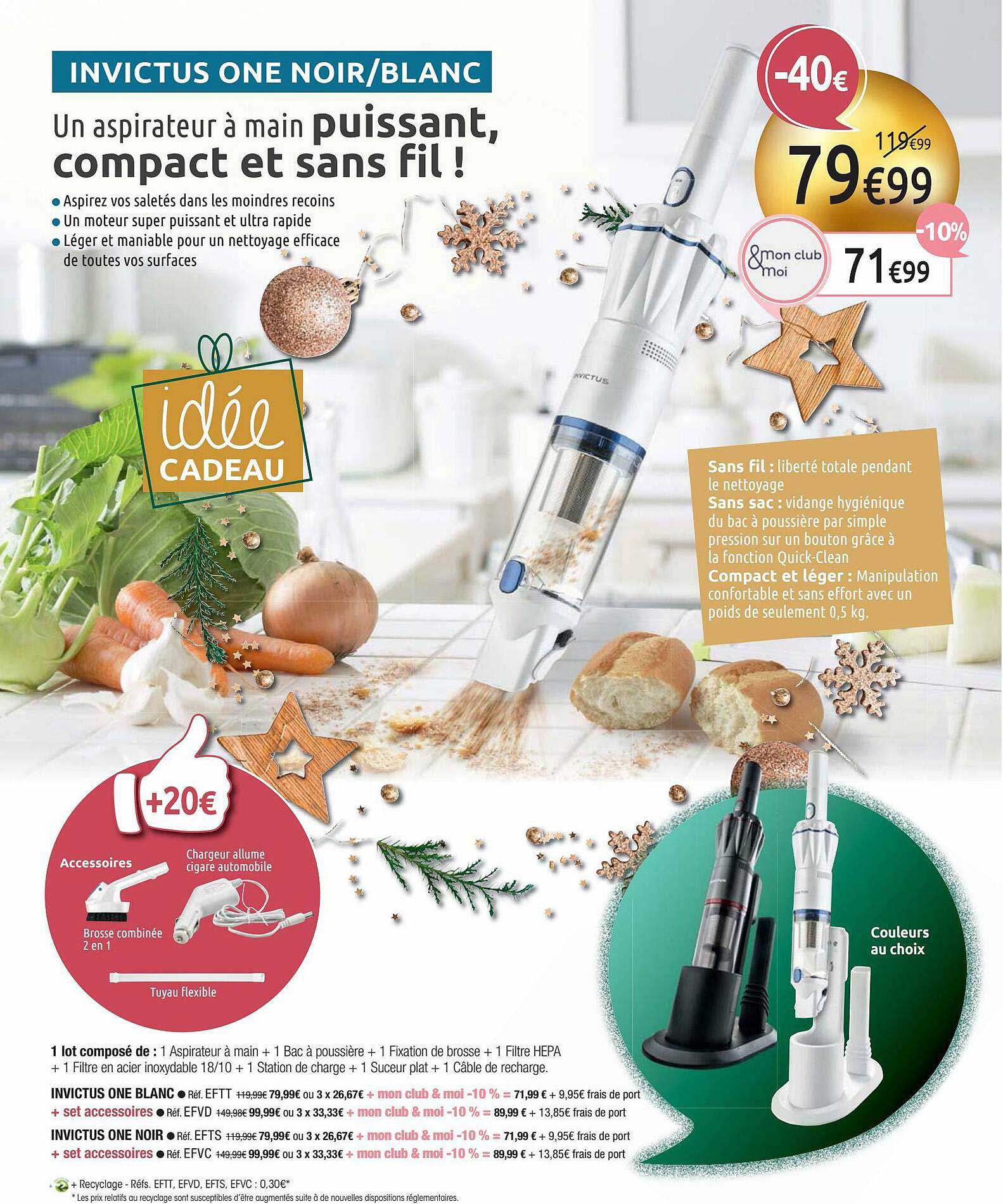 invictus one noir - blanc