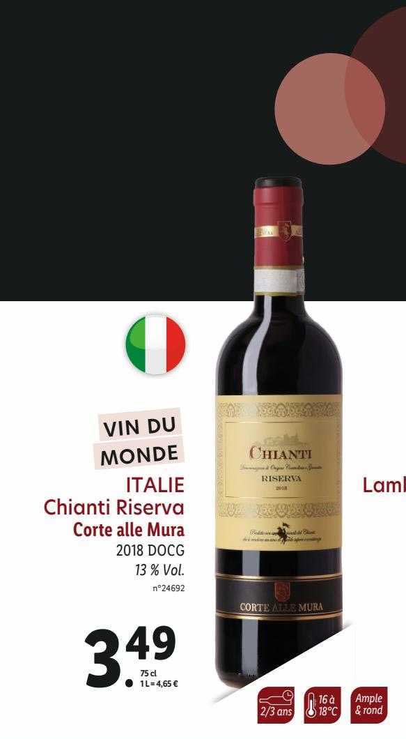 italie chianti riserva corte alle mura 2018 docg