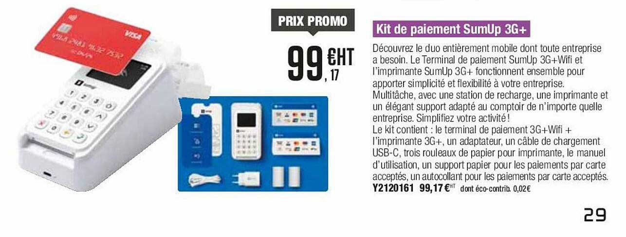 Kit De Paiement SumUp 3g+