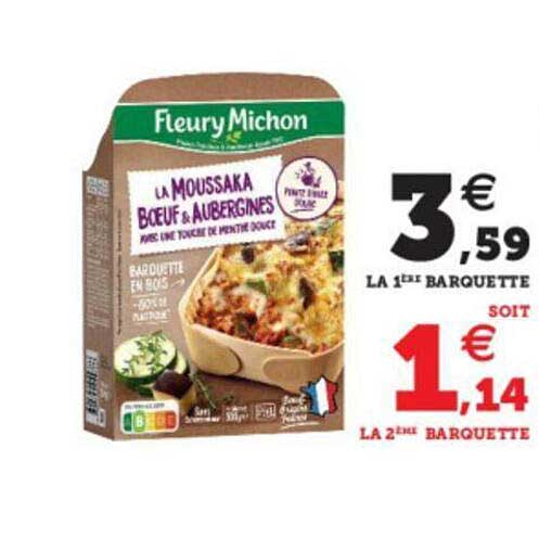 la moussaka bœuf & aubergines fleury michon
