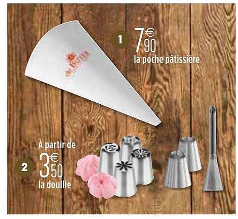 la poche pâtissière, la douille