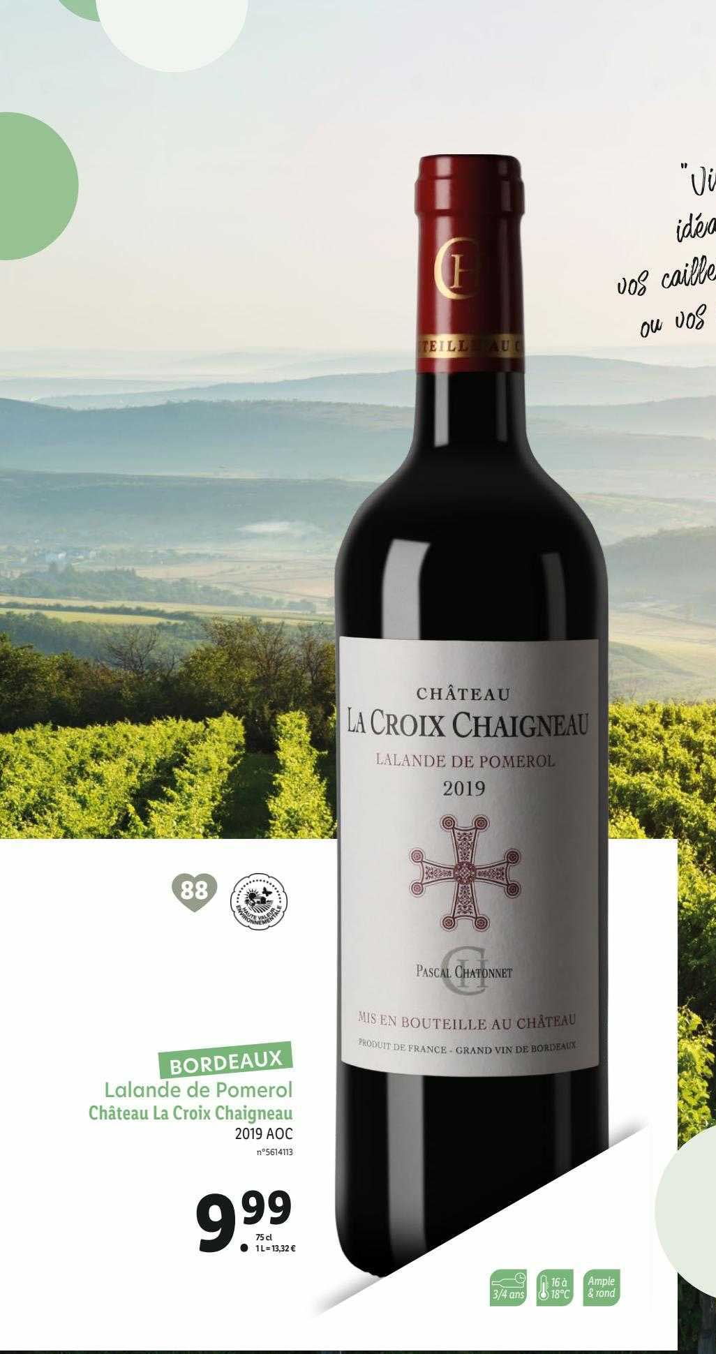 lalande de pomerol château la croix chaigneau