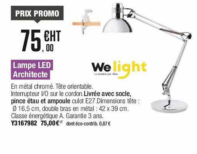 Lampe Led Architecte Welight