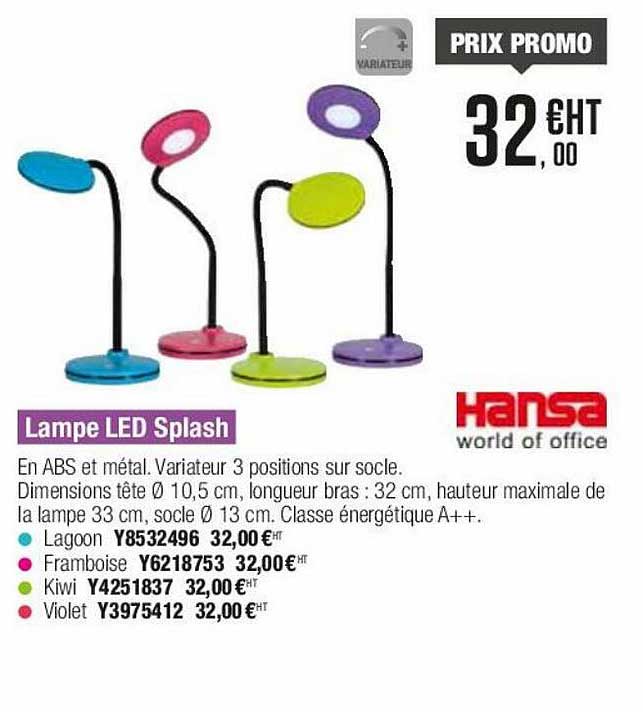 Lampe Led Splash Hansa