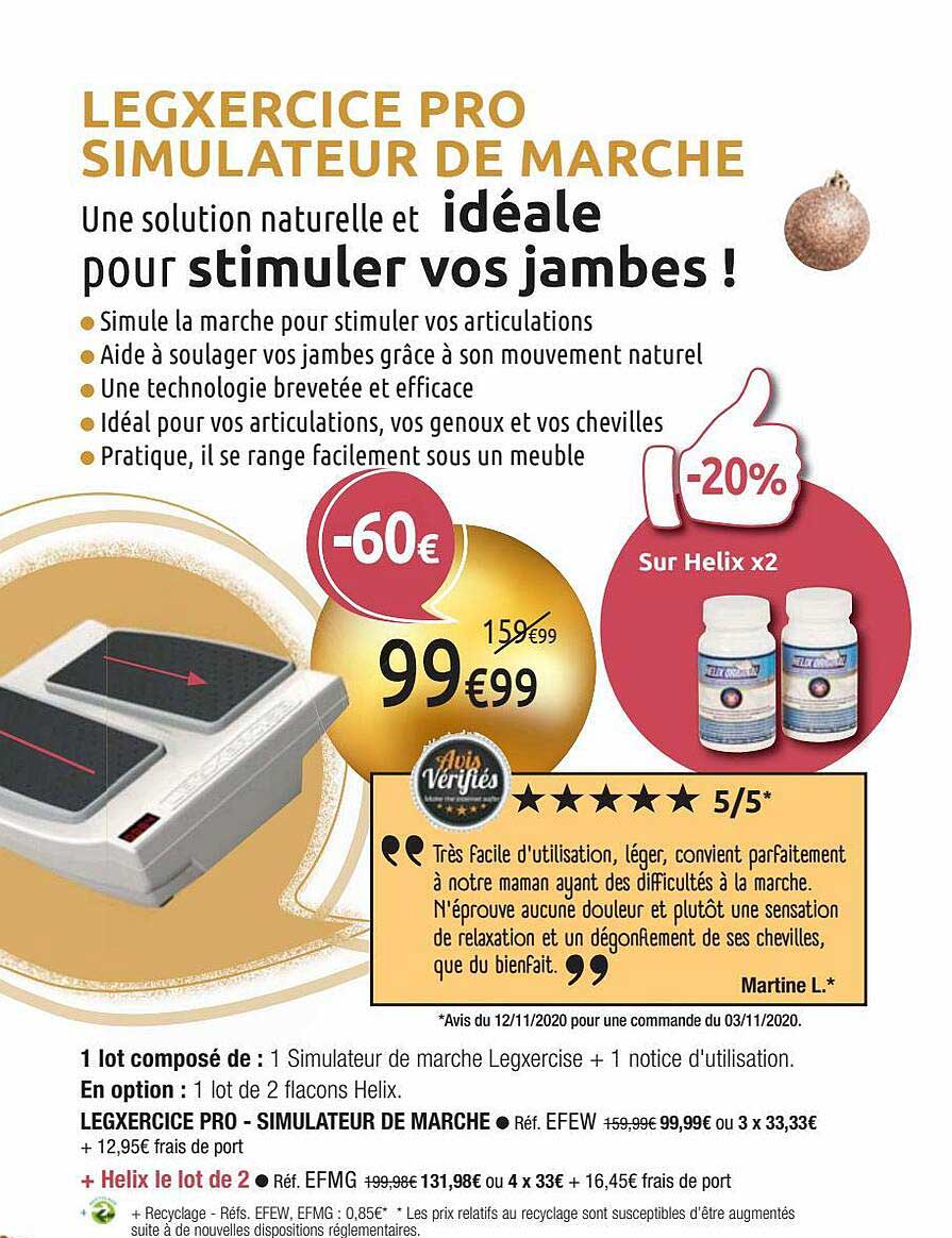 legxercice pro simulateur de marche