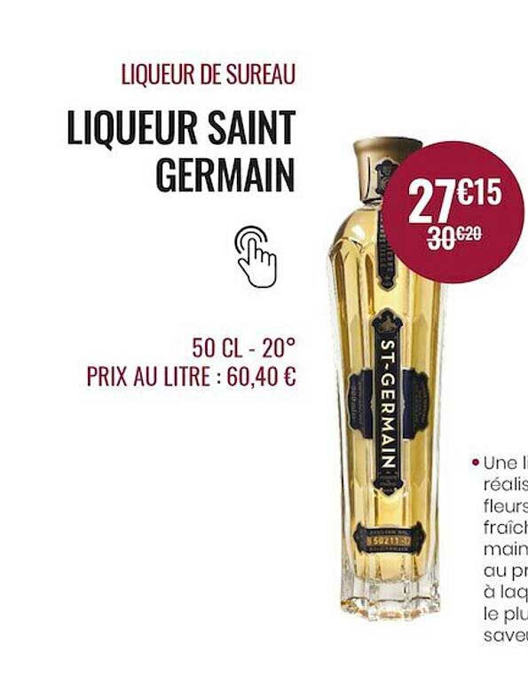 liqueur de sureau liqueur saint germain