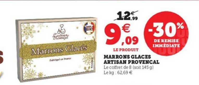 marrons glacés artisan provençal