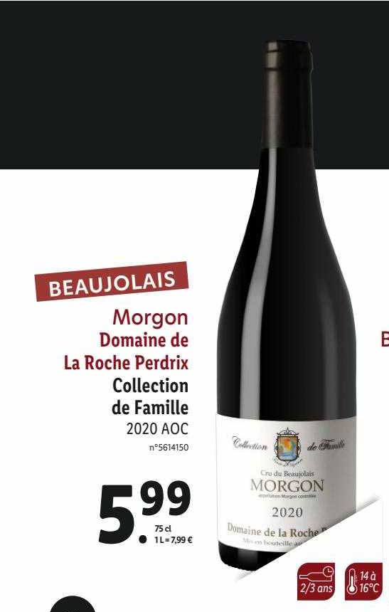 morgon domaine de la roche perdrix collection de famille 2020 aoc