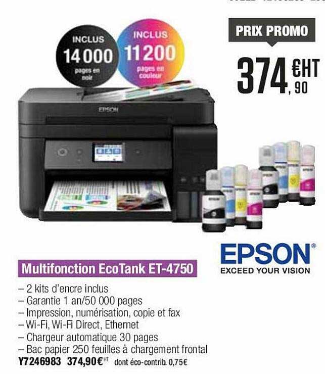 Multifonction EcoTank Et-4750 Epson