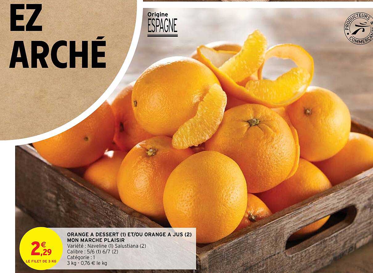 orange à dessert et-ou orange à jus mon marché plaisir