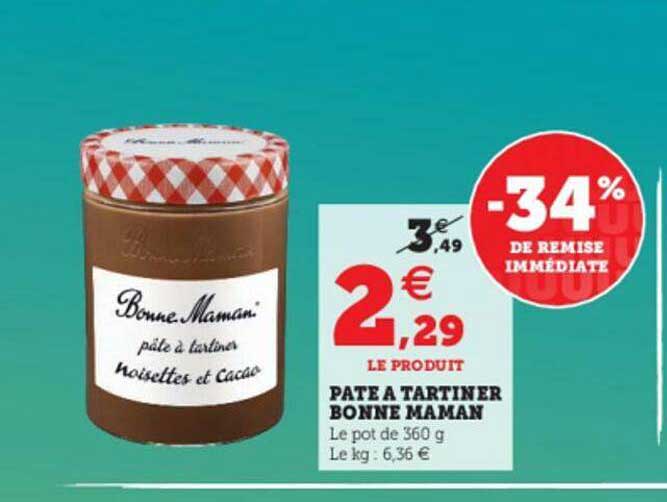 pâte à tartiner bonne maman