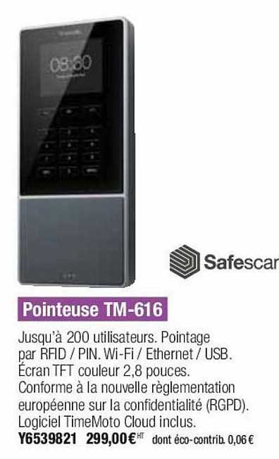 Pointeuse Tm-616 Safescar