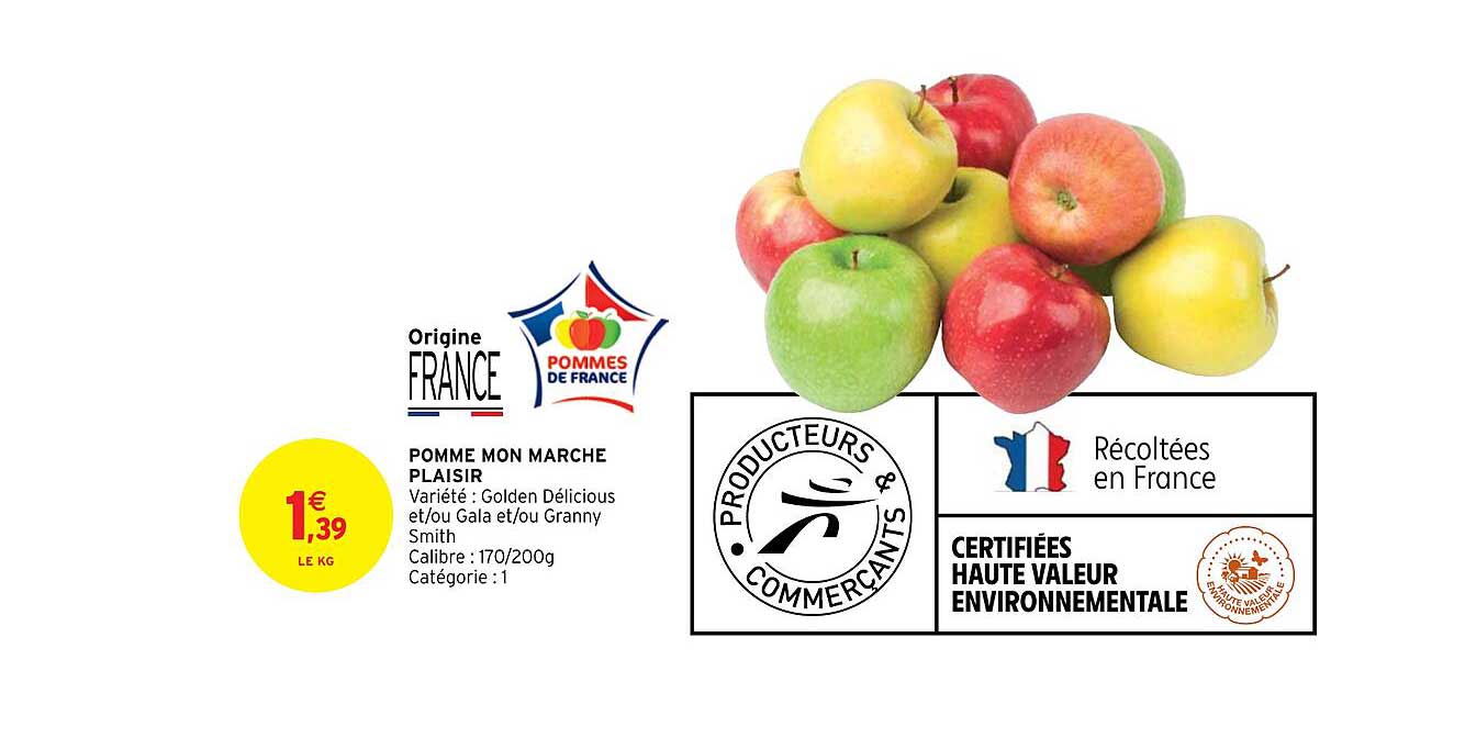 pomme mon marché plaisir