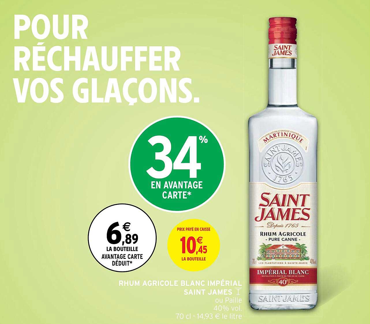 Rhum Agricole Blanc Impérial Saint James