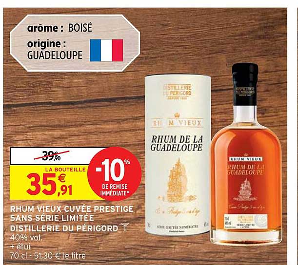 rhum vieux cuvée prestige 5 ans série limitée distillerie du périgord
