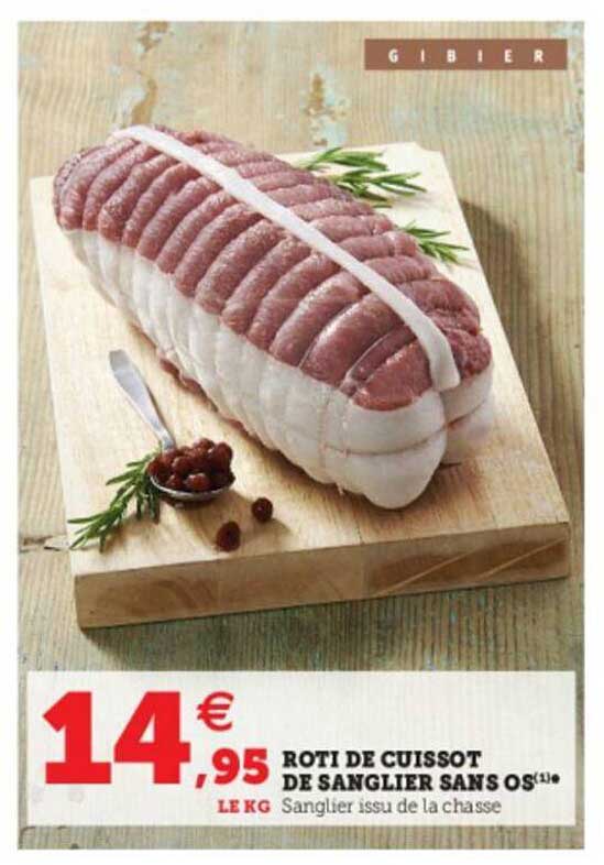 rôti de cuissot de sanglier sans os