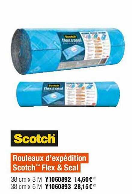 rouleaux d'expédition scotch flex & seal scotch