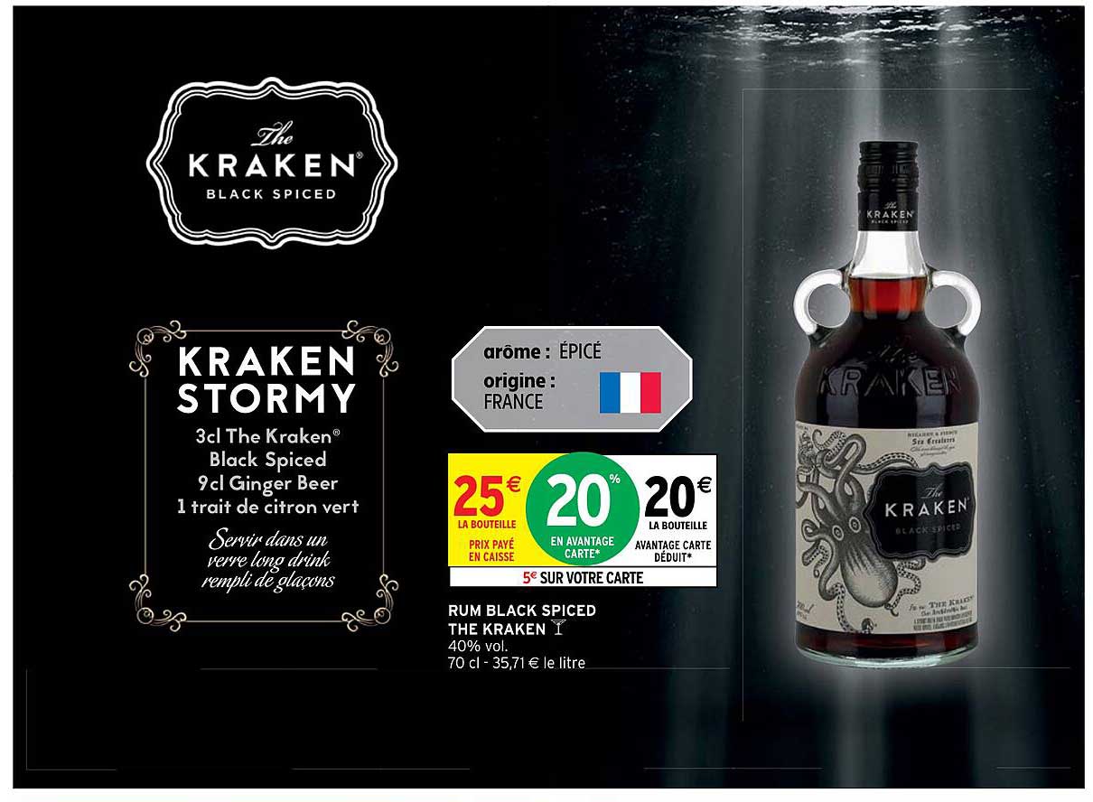 rum black spiced the kraken