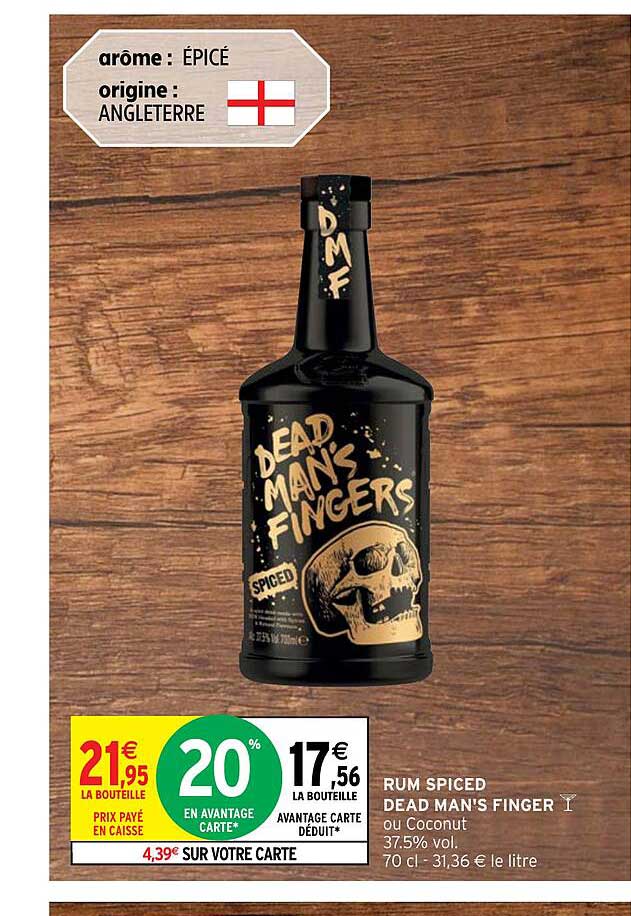 rum spiced dead man's finger