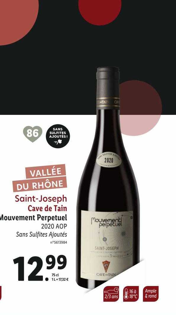 saint-joseph cave de tain mouvement perpétuel 2020 aop