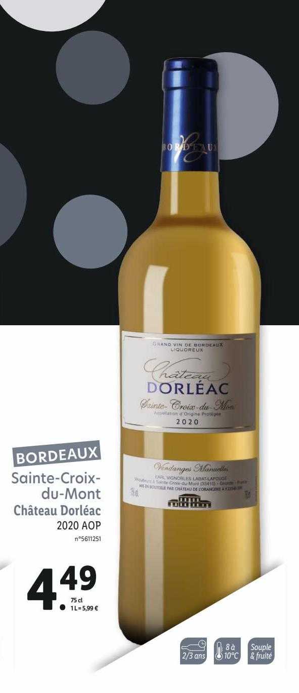 sainte-croix-du-mont château dorléac 2020 aop