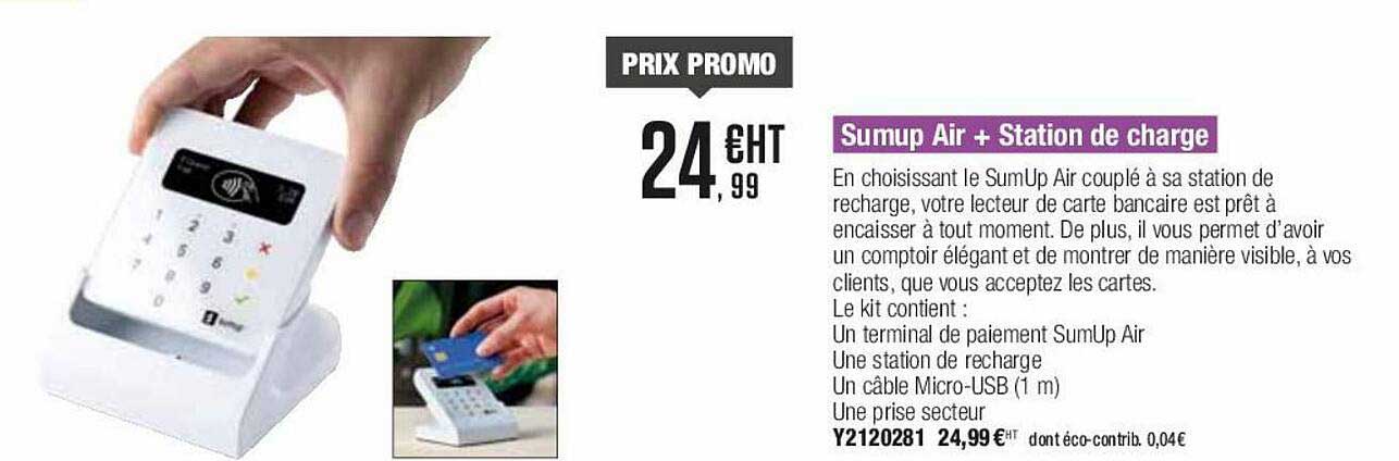 Sumup Air + Station De Charge