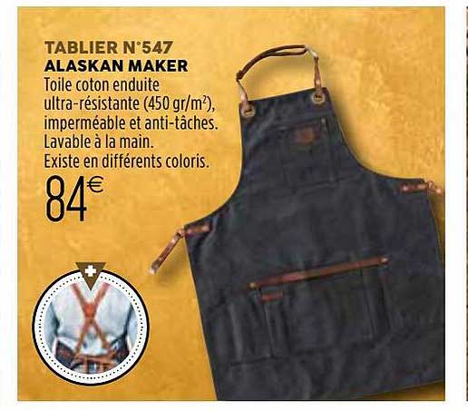 tablier n°547 alaskan maker
