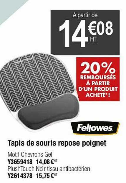 tapis de souris repose poignet fellowes