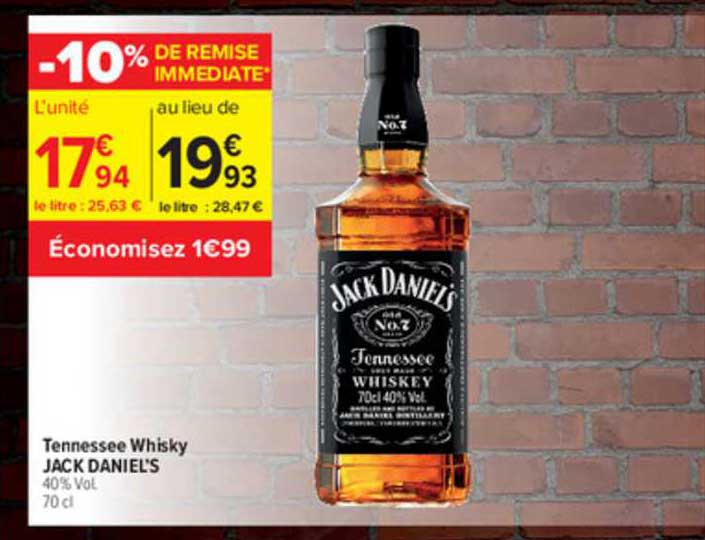 tennessee whisky jack daniel's
