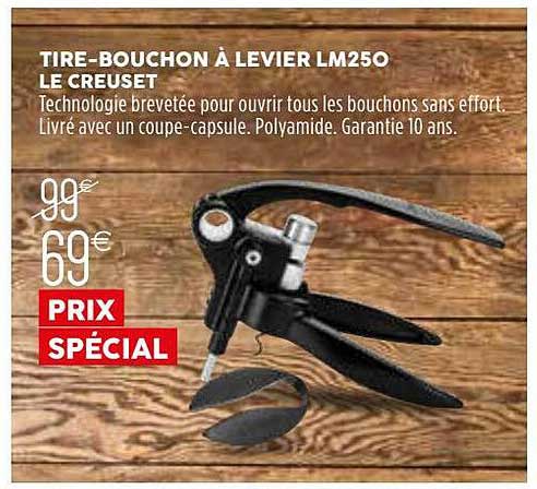 tire-bouchon à levier lm250 le creuset