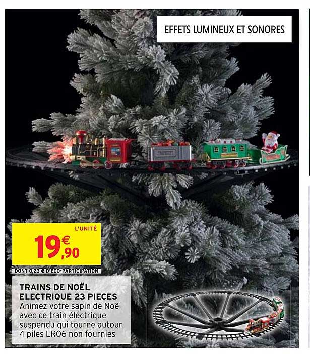 trains de noël électrique 23 pièces