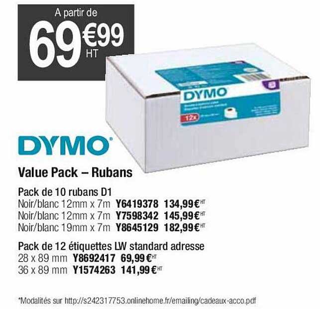 Value Pack - Rubans Dymo