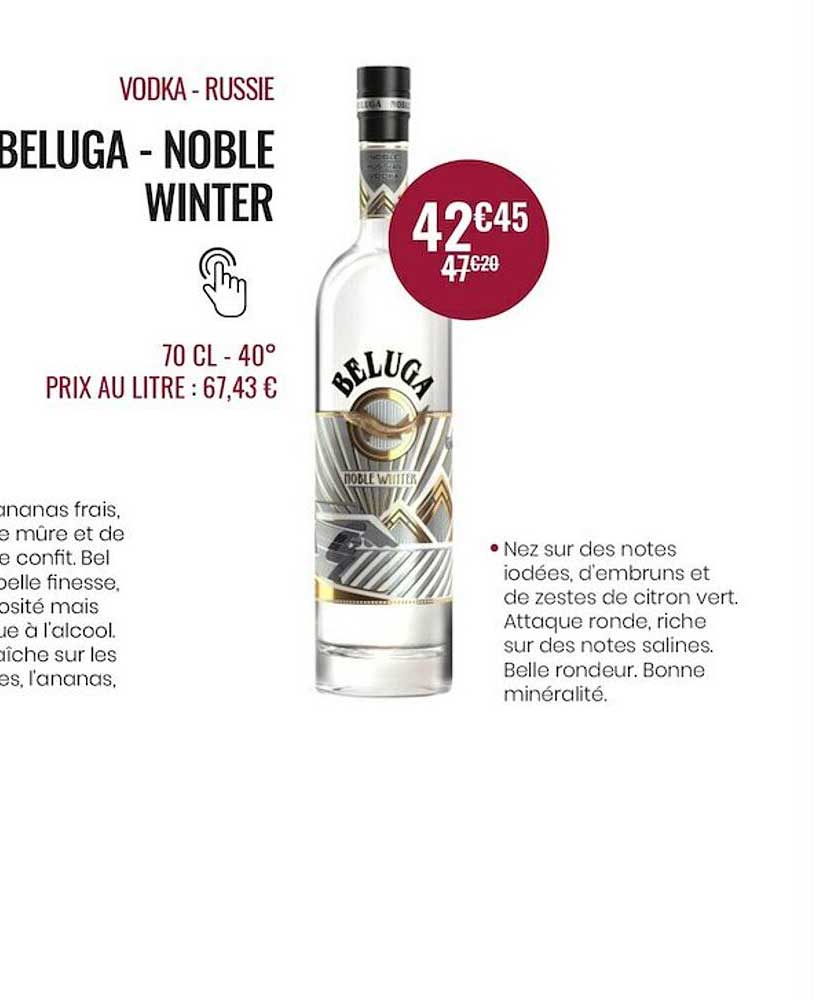 vodka - russie beguga - noble winter
